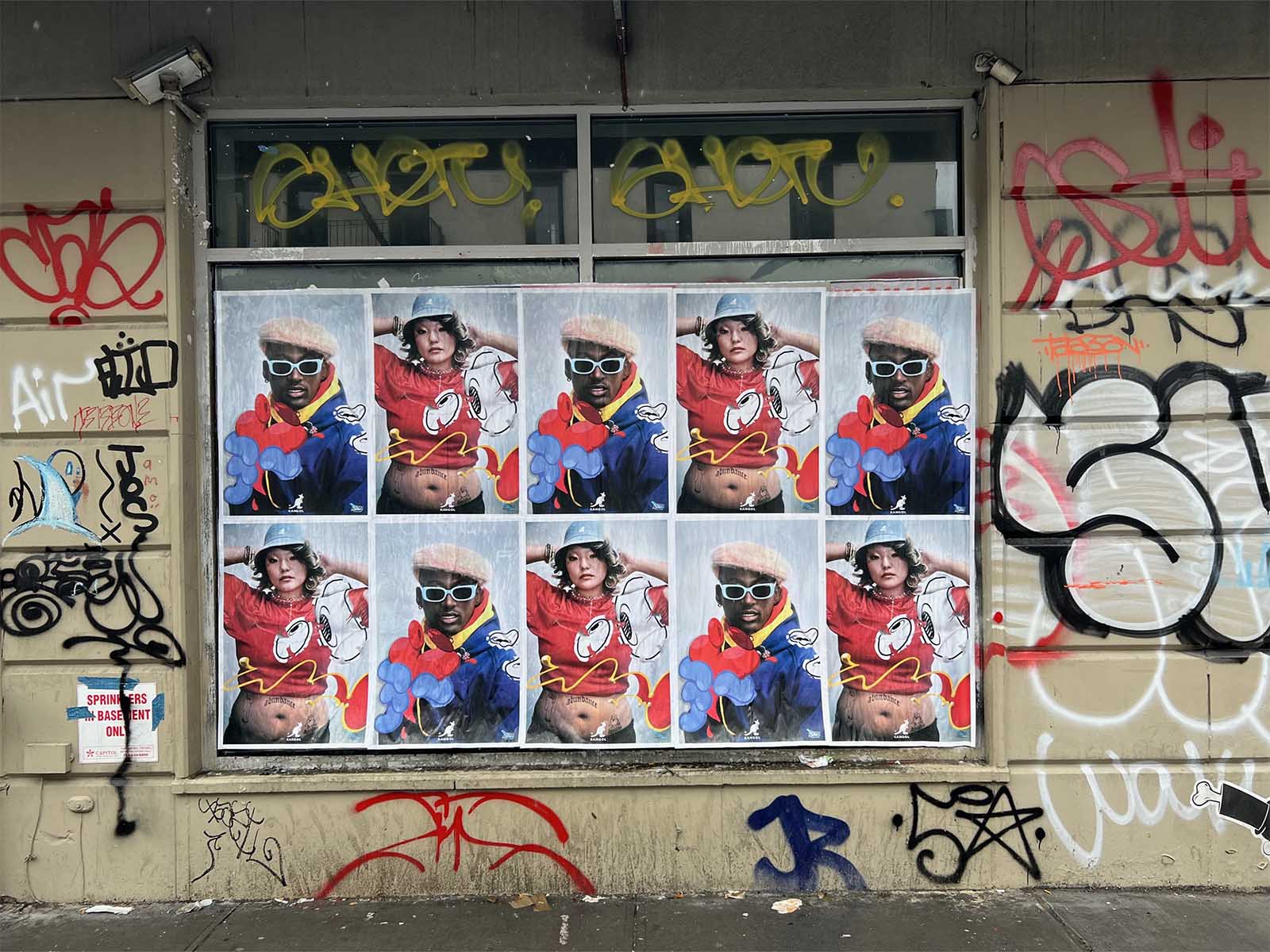 kangol - flyposting - new york