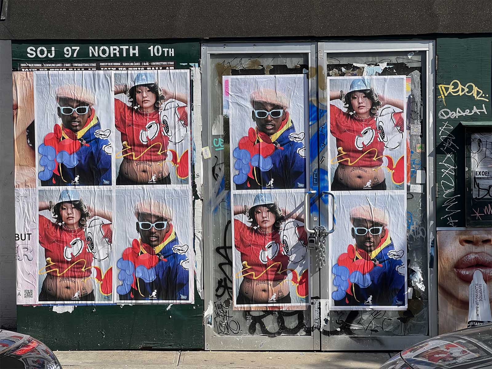 kangol - flyposting - new york
