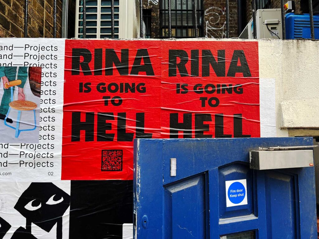 Rina - Flyposting, London