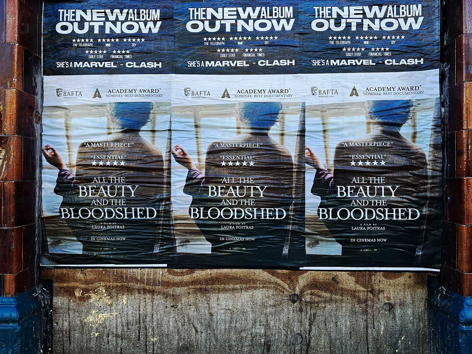 All The Beauty and the Bloodshed - flyposting - London