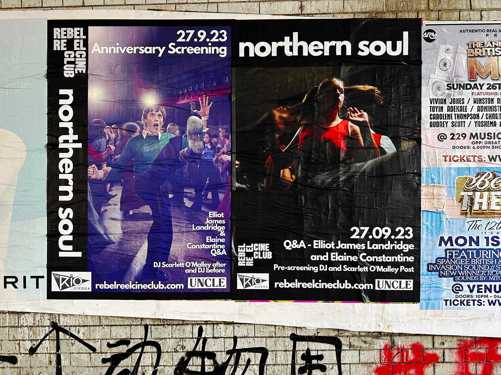 Northern Soul - flyposting - London