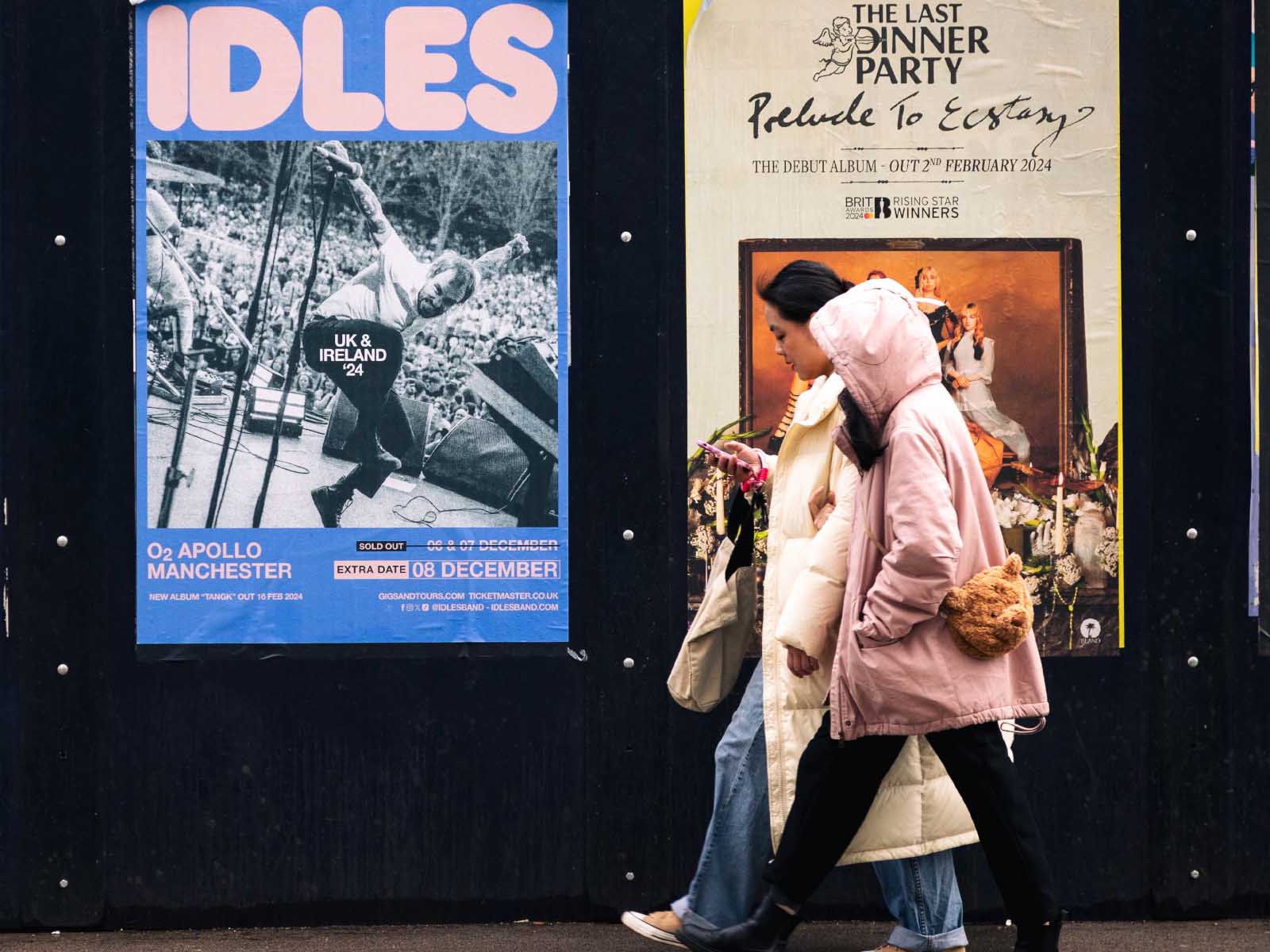 idles- flyposting - manchester