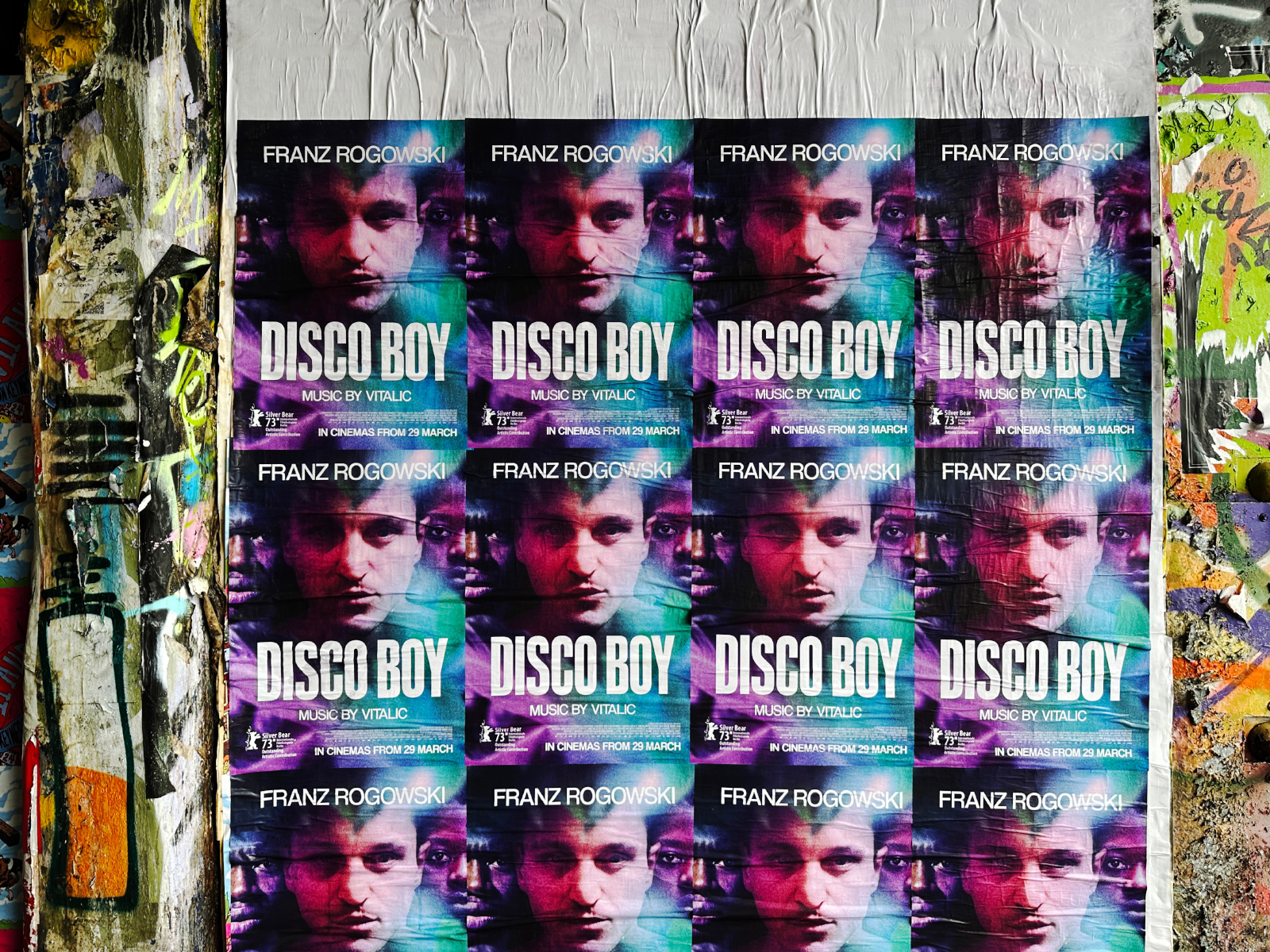 disco boy - flyposting - london