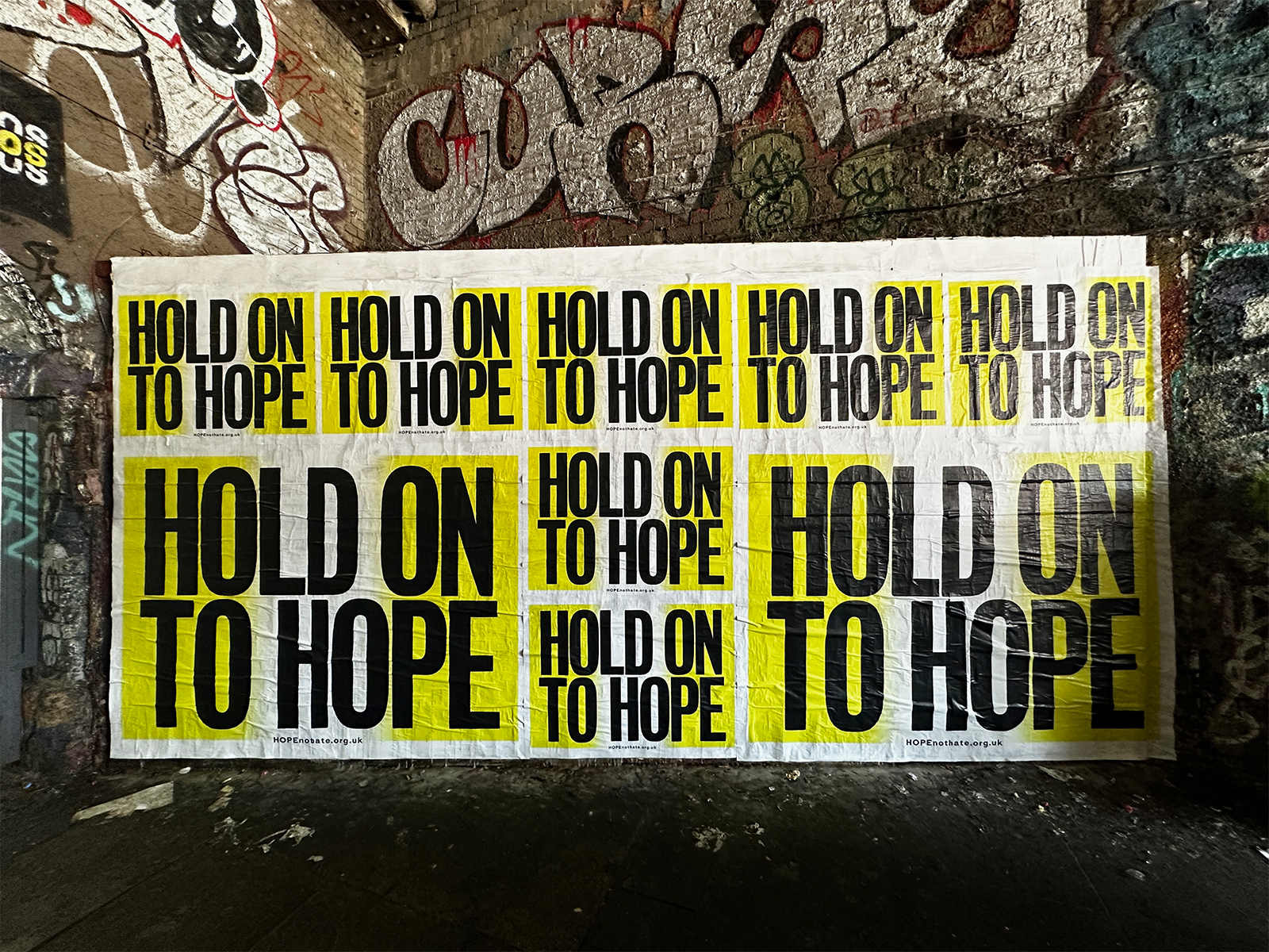 london - hold on to hope - wildposting